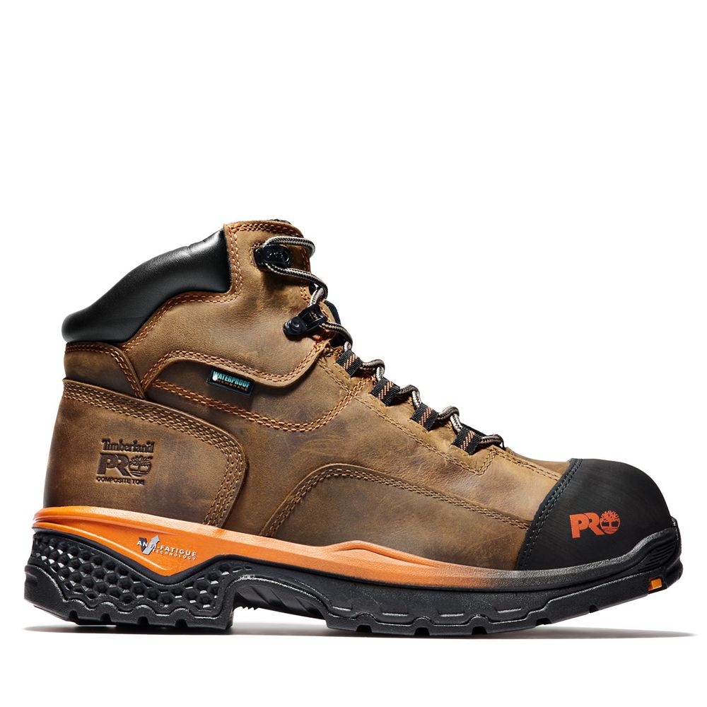 Botas de Trabajo Timberland Hombre Pro® Bosshog 6 Comp Toe Marrones/Negras - Chile QOC-691053